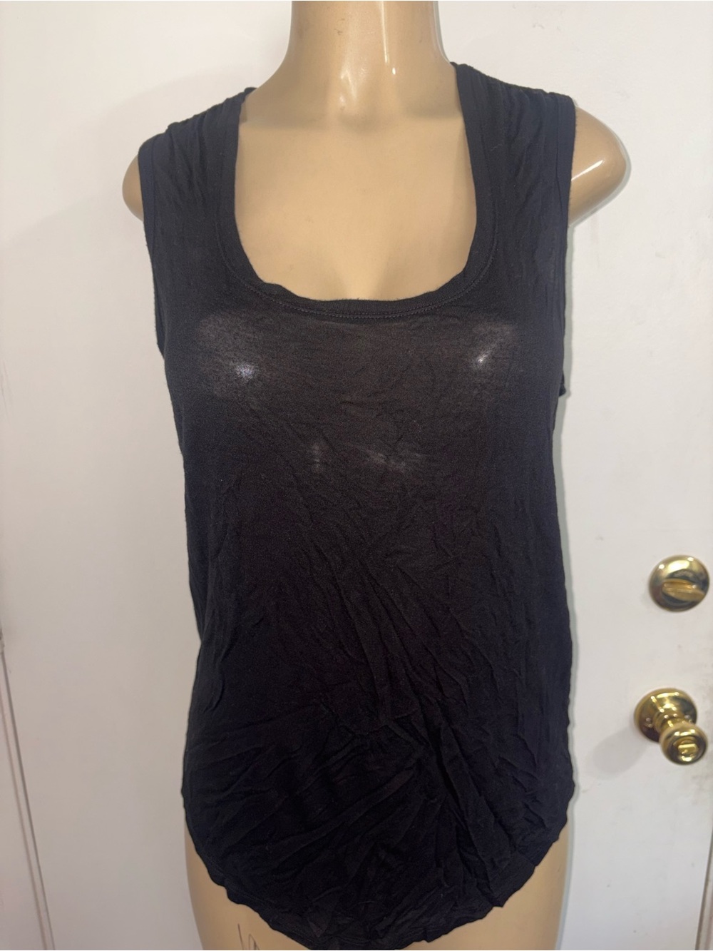 ATM Anthony Thomas Melillo Women’s Black lightweight Tank Size Large